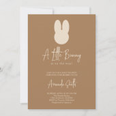 Invitation Baby shower lapin (Devant)