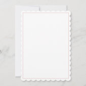 Invitation Baby shower lapin blanc rose (Dos)