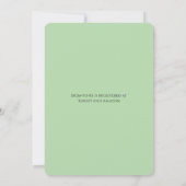 Invitation Baby Shower Lapin de Bois (Dos)