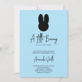 Invitation Baby shower Lapin d'eau (Devant)