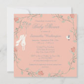 Invitation Baby shower lapin et couronne (Dos)