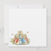 Invitation Baby shower lapin lapin (Dos)