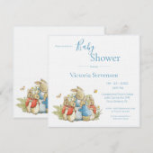 Invitation Baby shower lapin lapin (Devant / Derrière)