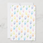 Invitation Baby shower lapin Paci (Dos)