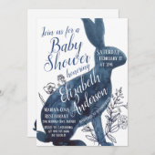 Invitation Baby shower lapin Whimsical (Devant / Derrière)