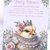 Invitation Baby shower Lavender Chick