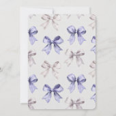 Invitation Baby shower Lavender Purple Bows (Dos)