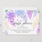 Invitation Baby shower Lilac Aquarelle (Devant)
