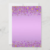 Invitation Baby shower Lilac Gold Ethnic Princess (Dos)