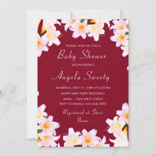 Invitation Baby shower Lily Flowers - Choisir la c