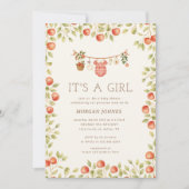 Invitation Baby Shower Linge de Bébé de Ferme (Devant)