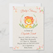 Invitation Baby shower Lion bébé (Devant)