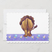 Invitation Baby shower Lion mignon (Dos)