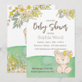 Invitation Baby Shower Little Bear (Devant / Derrière)