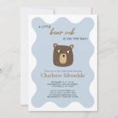 Invitation Baby shower Little Bear Cub (Devant)