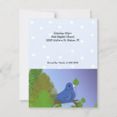 Invitation Baby shower Little Blue Bird (Dos)