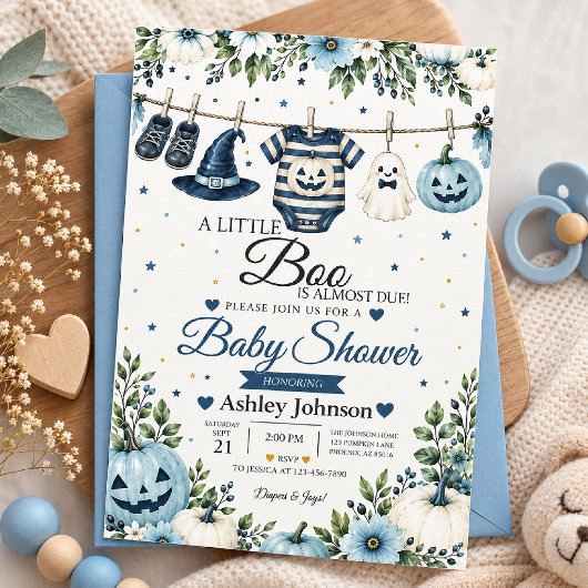 Invitation Baby Shower Little Boo