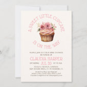 Invitation Baby shower Little Cupcake (Devant)