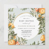 Invitation Baby shower Little Cutie (Devant)