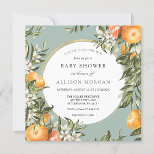 Invitation Baby shower Little Cutie