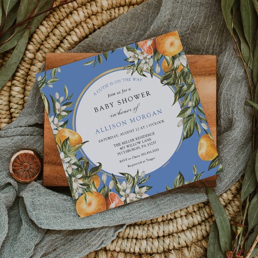 Invitation Baby shower Little Cutie