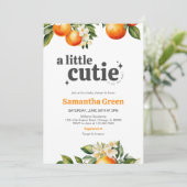 Invitation Baby shower Little Cutie (Debout devant)