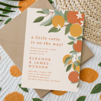 Baby Shower Little Cutie Citron Orange