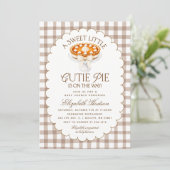Invitation Baby Shower Little Cutie Pie (Debout devant)