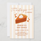 Invitation Baby shower Little Cutie Pie Citrouille Fall Strip (Devant)