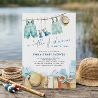 Baby Shower Little Fisherman Corde à Linge Bébé