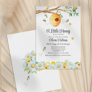 Invitation Baby shower "Little Honey Bee"