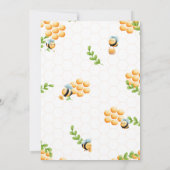 Invitation Baby shower Little Honey Bee Boy (Dos)