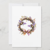 Invitation Baby shower Little Honey Bee Lavender (Dos)