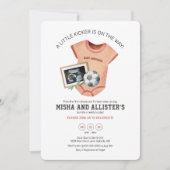 Invitation Baby shower Little Kicker (Devant)
