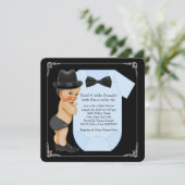 Invitation Baby-Shower Little Man (Debout devant)