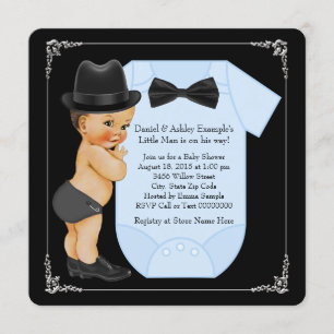 Invitation Baby-Shower Little Man