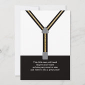 Invitation Baby shower Little Man, Parties scintil (Dos)