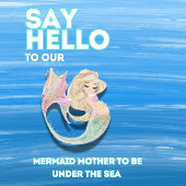 Invitation Baby shower Little Mermaid