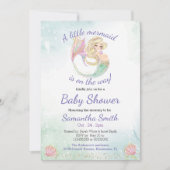 Invitation Baby shower Little Mermaid (Devant)