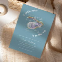 Invitation Baby shower Little Pearl
