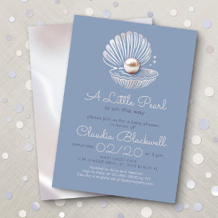 Invitation Baby shower Little Pearl