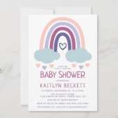 Invitation Baby shower Little Rainbow (Devant)