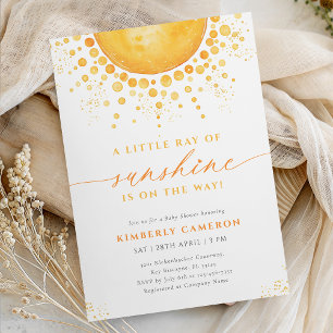 Invitation Baby Shower Little Ray of Sunshine