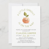 Invitation Baby shower Little Sprout (Devant)