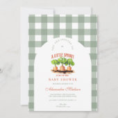 Invitation Baby shower Little Sprout (Devant)
