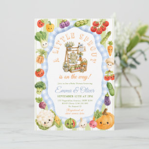 Invitation Baby Shower Little Sprout Boy