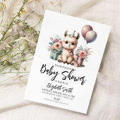Invitation Baby shower Llama