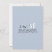 Invitation Baby shower Llama Bleu (Dos)