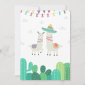 Invitation Baby shower Llama Cactus (Dos)
