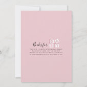 Invitation Baby shower Llama rose (Dos)